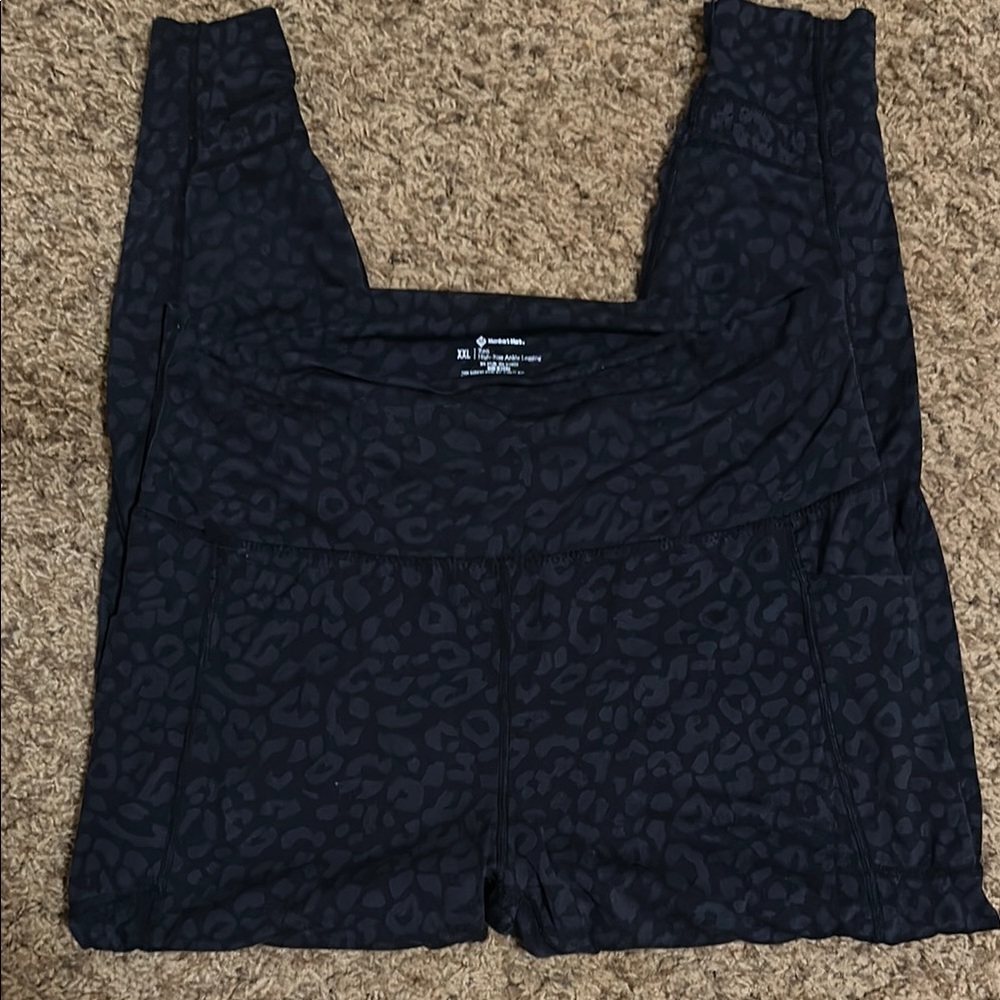 Black Leopard Print Leggings